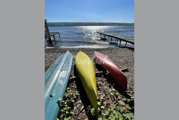 Overlook Cottage Kayaks on Seneca Lake, NY